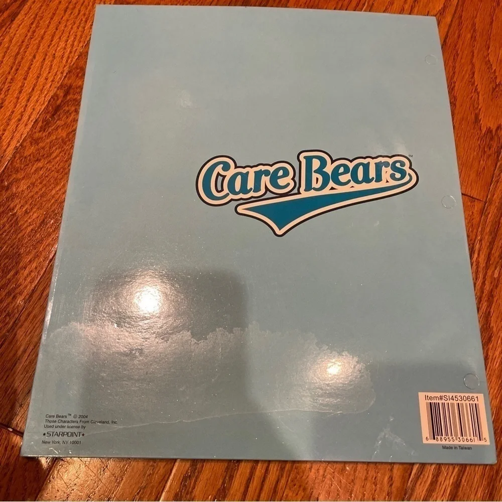 Star point 2004 Care Bears Superstar! Blue Pocket Folder
